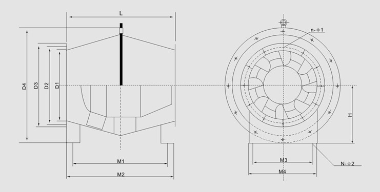 SJG型斜流式通風機主要技術(shù)參數(shù)